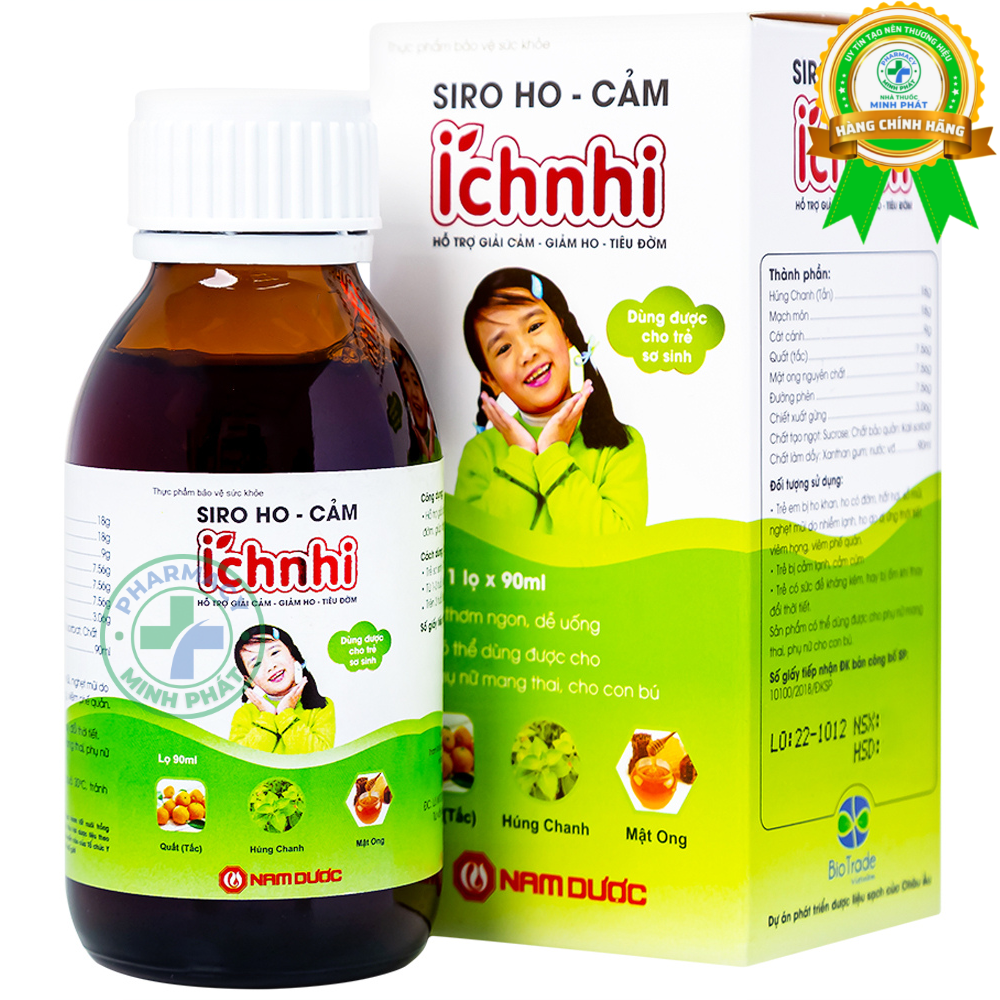 Siro Ho - Cảm Ích Nhi Nam Dược 90Ml (Dành cho trẻ sơ sinh)